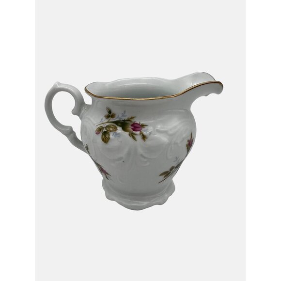 Walbrzych Other - Vintage Walbrzych Poland Creamer Pompadour Rose Pattern Floral Design 3.75” Tall